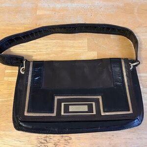 Anya Himdmarch For Target Women’s Purse Shoulder Bag Brown Black with Gold